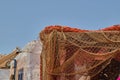 Fisherman`s mesh in Isla de Lobos, Fuerteventura, Spain Royalty Free Stock Photo