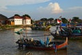 Fisherman's Settlement and Their Boats in West Java Royalty Free Stock Photo
