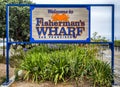 Fisherman`s Wharf welcome sign on the August 17th, 2017 - San Francisco, California, CA