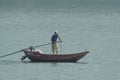 Fisherman sailing on a fishing boat