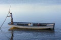 Fisherman sailing with his canoe on the grand Paraguacu river