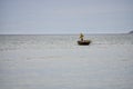 Fisherman at sea, Hoi An, Vietnam Royalty Free Stock Photo