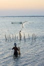 Fisherman at sea