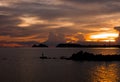 Fisherman Silhouette by the sea