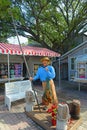 Fisherman statue in Key West, Florida