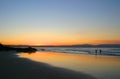 Fisherman Sunset Wategos Beach Byron Bay NSW AUSTRALIA Royalty Free Stock Photo