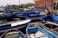 Fisherman and swordfish on a boat