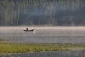 Fisherman, Trillum Lake, Mount Hood, Oregon, USA Royalty Free Stock Photo