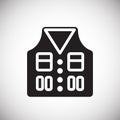 Fisherman vest icon on white background for graphic and web design, Modern simple vector sign. Internet concept. Trendy symbol for