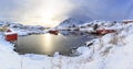 Sund village on Lofoten Islands Royalty Free Stock Photo