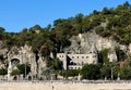 Fishermans Bastion as seen from the Danube River looking towards the Buda side of Budapest, Hungary. Royalty Free Stock Photo