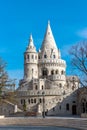 Fishermans Bastion, Buda castle in Budapest Royalty Free Stock Photo