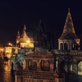 Fishermans Bastion at night in Budapest Royalty Free Stock Photo