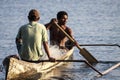 Fishermans in a boat