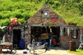 Fishermans hut, Porthgain, Wales Royalty Free Stock Photo