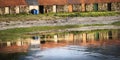 Fishermans huts at Corran in Scotland.