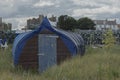 Fishermans shedmade from a upturned boat Royalty Free Stock Photo