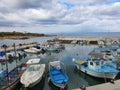 Agia Triada fishing port at Protaras area of Paralimni town in Cyprus Republic Royalty Free Stock Photo