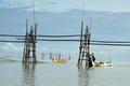 Fishermen in Bako Royalty Free Stock Photo