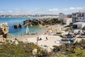 Fishermen beach, Baleal, Peniche, Portugal Royalty Free Stock Photo