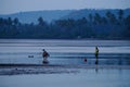 Fishermen on the beach