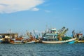 Fishermen on the boat for the daily catch Royalty Free Stock Photo