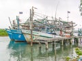 Fishermen boats around Phang Nga Bay, Thailand