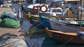 Fishermen boat at the old Jaffa port