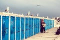 Fishermen cabins at the port of Essauira