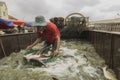 Fishermen in Cambodia Royalty Free Stock Photo