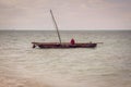 Fishermen on a dhow, Zanzibar