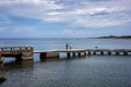 Fishermen fishing in Cojimar Town fisher town , Este Havana Royalty Free Stock Photo