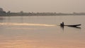 Fisherman fishing in Mekong River