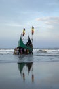 Fishermen are going to the sea for fishing Bangladesh Royalty Free Stock Photo