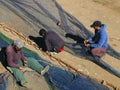 Fishermen in the harbour of Essaouira, Morocco