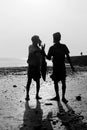 Fishermen holding a big fish.