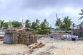 Fishermen huts in Madridejos in Bantayan