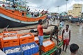 Fishermen In India Royalty Free Stock Photo