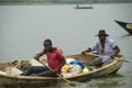 Fishermen on the Kazinga Channel shore