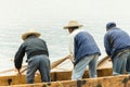 Fishermen on Lake Patzcuaro, Mexico Royalty Free Stock Photo