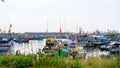 Fishermen living in boats on the sea in Da Nang, Vietnam