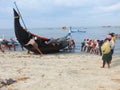 Fishermen, Marari Beach, Kerala India