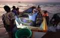 Fishermen and market women, Malawi Royalty Free Stock Photo