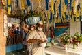 fishermen and members of candomble are seen carrying gifts for iemanja in the city of salvador, bahia