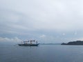 The fishermen in the middle of the ocean in El Nido, Palawan. Royalty Free Stock Photo