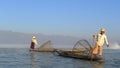 Fishermen in Myanmar Royalty Free Stock Photo