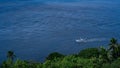 Fishermen navigating through sea