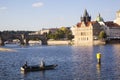 Fishermen near Charles bridge Royalty Free Stock Photo