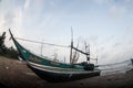 Fishermen remove fish from fishing nets