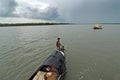 Fishermen on The River Royalty Free Stock Photo